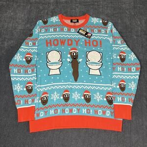 South Park Mr. Hankey Howdy Ho! Christmas Sweater Size XL NWT